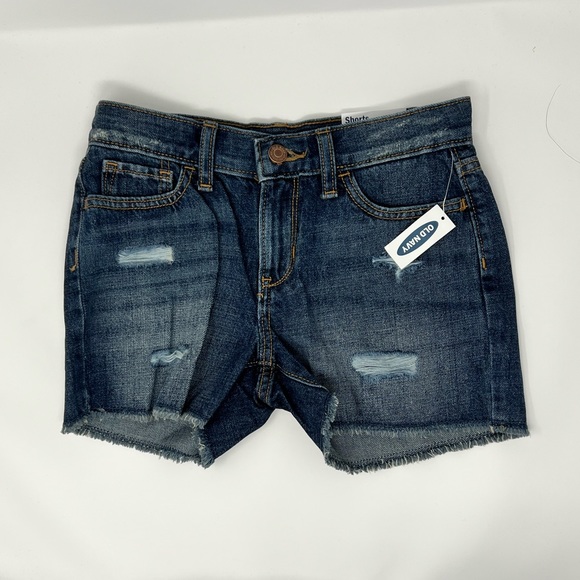 Old Navy Distressed Cut-off Jean Shorts girls size 12 - Picture 2 of 6